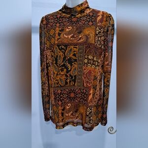 Jane and Delancey Multicolor Paisley Blouse